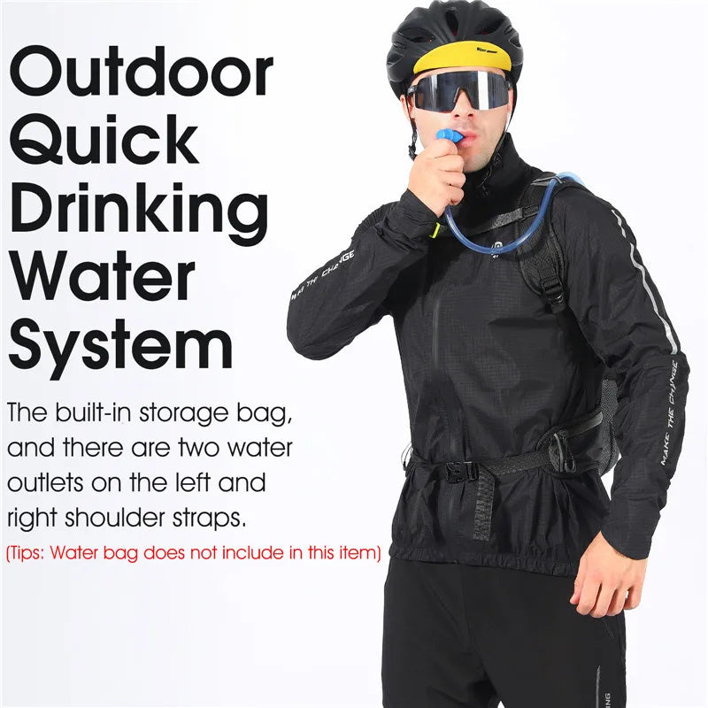 Portable Waterproof Backpack 10L Cycling Water Bag Outdoor Sport Climbing Hiking Pouch Hydration Backpack