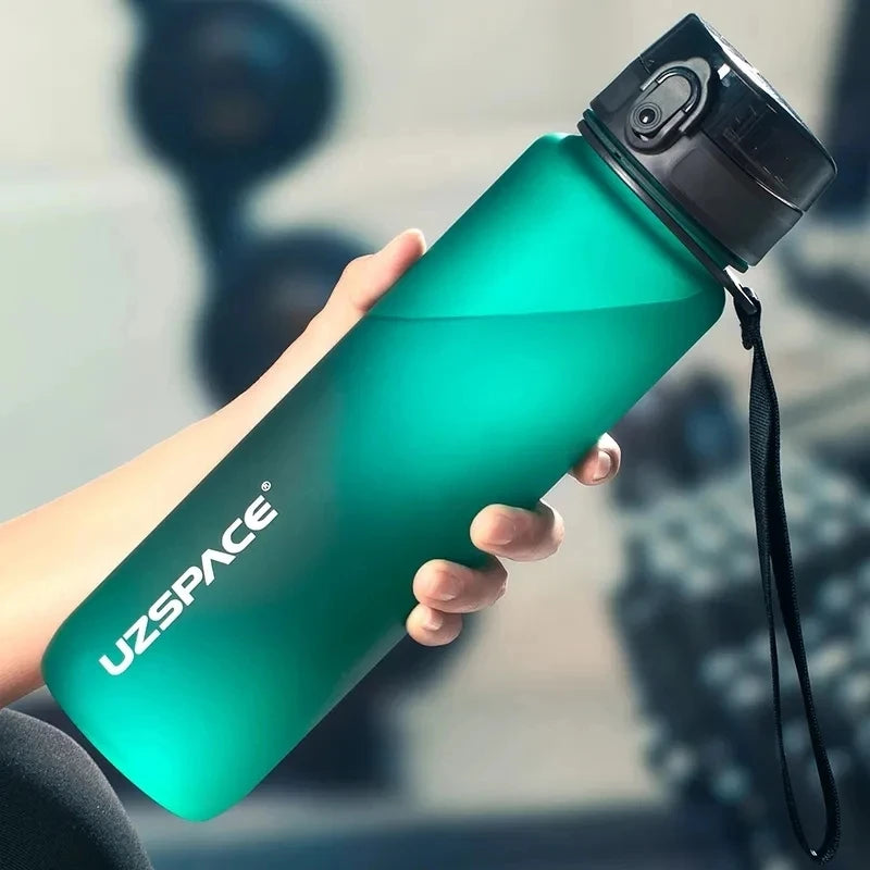 New 500/800/1000ml Sports Water Bottle BPA Free Portable Leak-proof Shaker bottle Plastic Drinkware Tour Gym